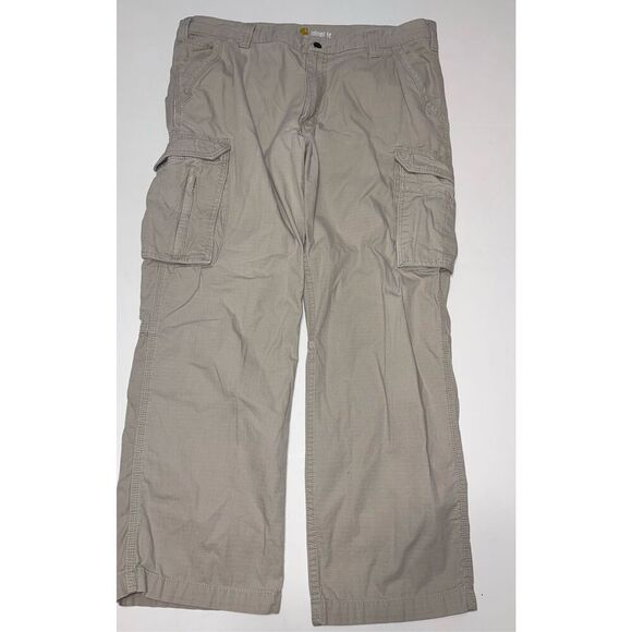Carhartt Force Relaxed Fit Cargo Work Pant Tan Size 40x32 A6 - Picture 1 of 7